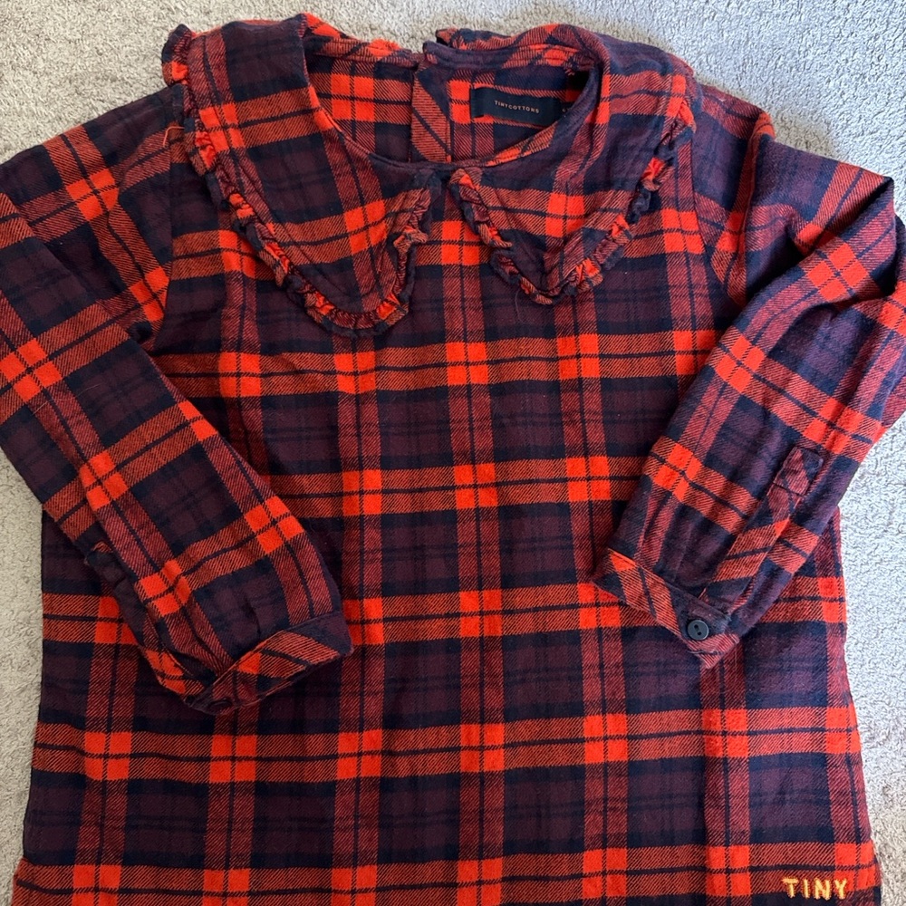 Tiny Cottons 💯 cotton flannel blouse!